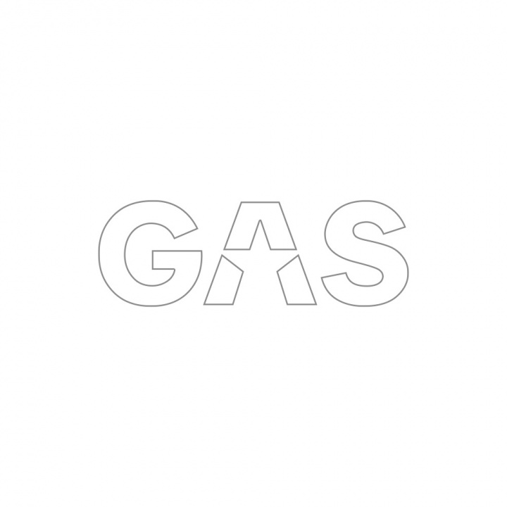 GAS-klistermärke 16x5.5cm, vit i gruppen Tillbehör / Övrigt / Dekaler / Reklam mm, hos CD Bilradio (909LOGOCSW)