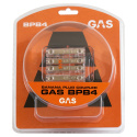 GAS delbar 4-vägs banankontakt, upp till 4mm² högtalarkabel