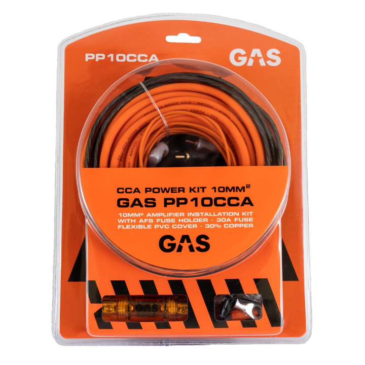 GAS PP10CCA, 10mm² 30/70 CCA-kabelkit i gruppen Kampanjer / Utförsäljning GAS tillbehör hos CD Bilradio (910PP10CCA)