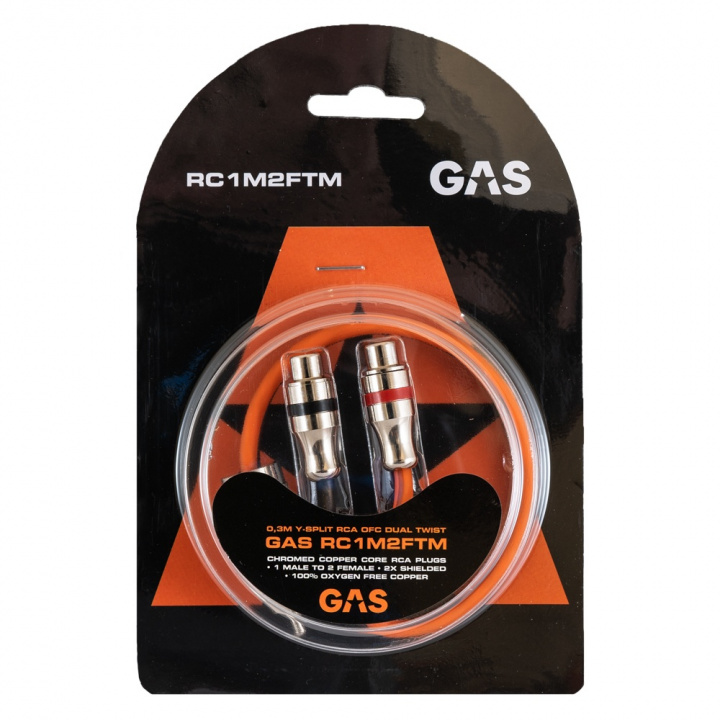 GAS RC1M2FTM Y-splitt 2F1M, 30 cm i gruppen Kampanjer / Utförsäljning GAS tillbehör hos CD Bilradio (910RC1M2FTM)