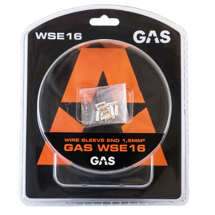 GAS 10-pack änd-/kabelhylsor, 1.5mm²-kabel i gruppen Kampanjer / Utförsäljning GAS tillbehör hos CD Bilradio (910WSE16)