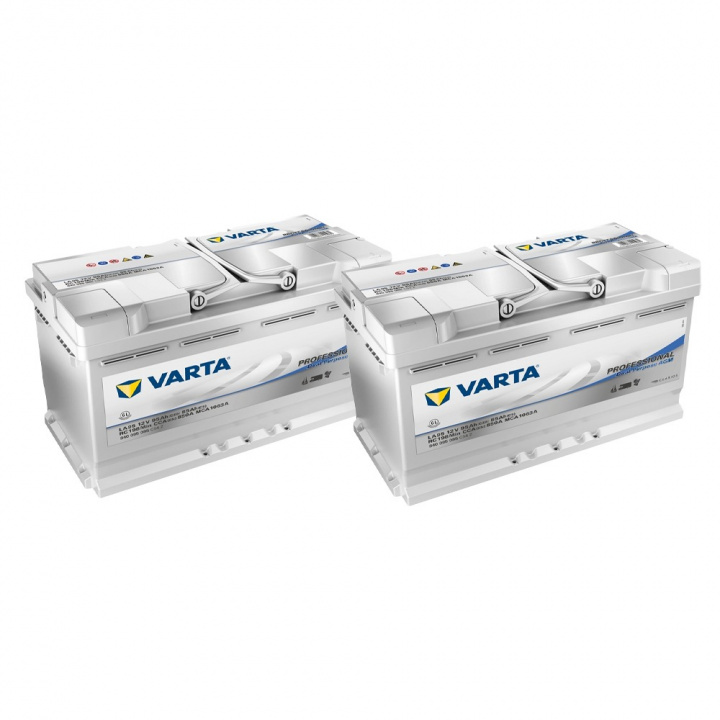 Batteripaket, 2 stycken Varta DP AGM 850A 95Ah, startbatteri i gruppen Kampanjer / Påsk-kampanj hos CD Bilradio (SET418840095085V)