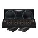 Rockford Fosgate P1-2x12 baspaket & PSB4645 raggarplanka med slutsteg