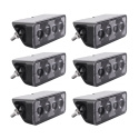 6-pack NIZLED B24RF, vinklat 13 cm back-/arbetsljus, 24W, arbetsljuspaket