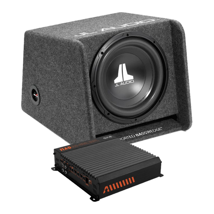 JL Audio CP112-W0v3 1x12 med MAD A2-600.1DFL, baspaket i gruppen Paketerbjudanden / Baspaket hos CD Bilradio (SETCP112W0V3PKT1)