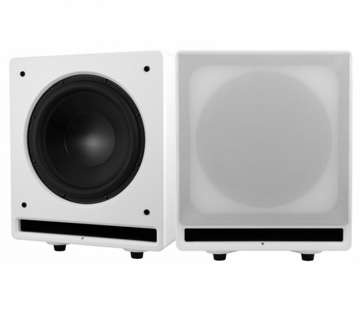 2-pack Dynavoice Challenger CSB-V12 aktiv subwoofer, vit i gruppen Hemmaljud / Högtalare / Baslådor hos CD Bilradio (SETCSBV12PKT2)