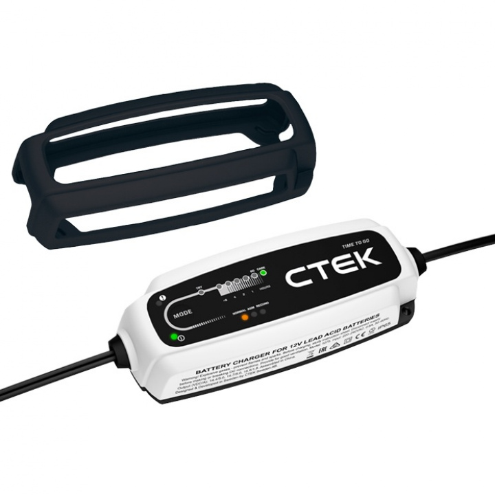 CTEK Batteriladdare CT5 TIME TO GO med Bumper 60 i gruppen Tillbehör / Batteriladdare hos CD Bilradio (SETCT5TTGBUMP)