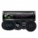 Pioneer DEH-S520BT & GAS Silver-Högtalare