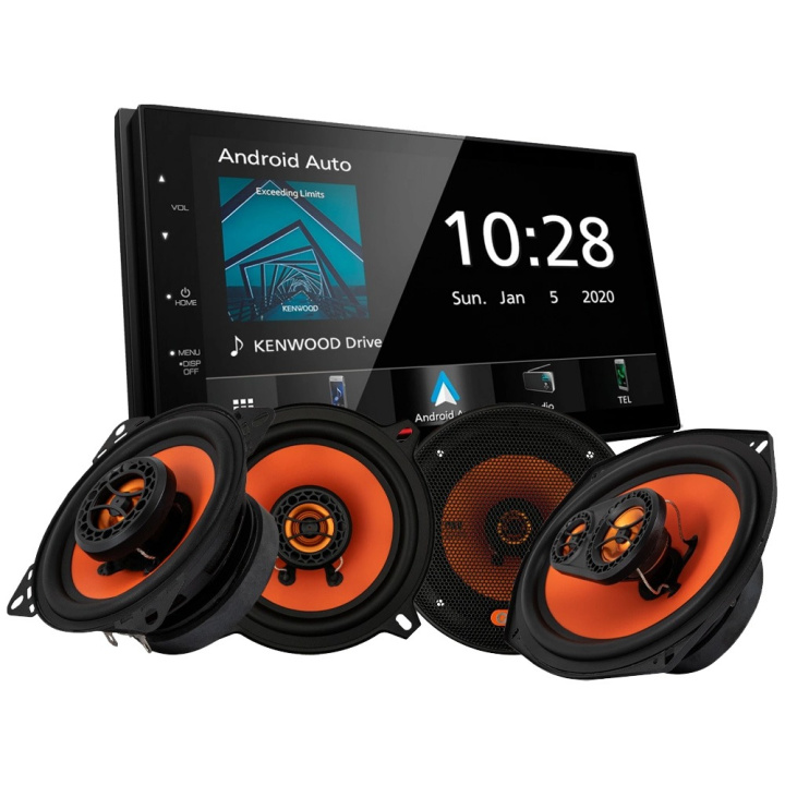 Kenwood DMX5020BTS & 2par GAS MAD X1-högtalare, bilstereopaket i gruppen Paketerbjudanden / Bilstereopaket med högtalare hos CD Bilradio (SETDMX5020BTSX1)