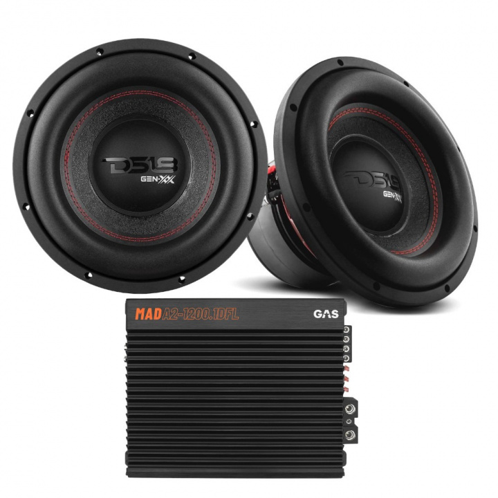 2-pack DS18 GEN-XX10.4DHE & GAS MAD A2-1200.1DFL, baspaket i gruppen Paketerbjudanden / Baspaket hos CD Bilradio (SETGENXX104DHEPKT2)