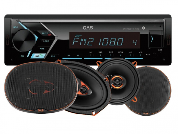 GAS GMA152BTR & GAS ALPHA-högtalare i gruppen Paketerbjudanden / Bilstereopaket med högtalare hos CD Bilradio (SETGMA152ALPHA)