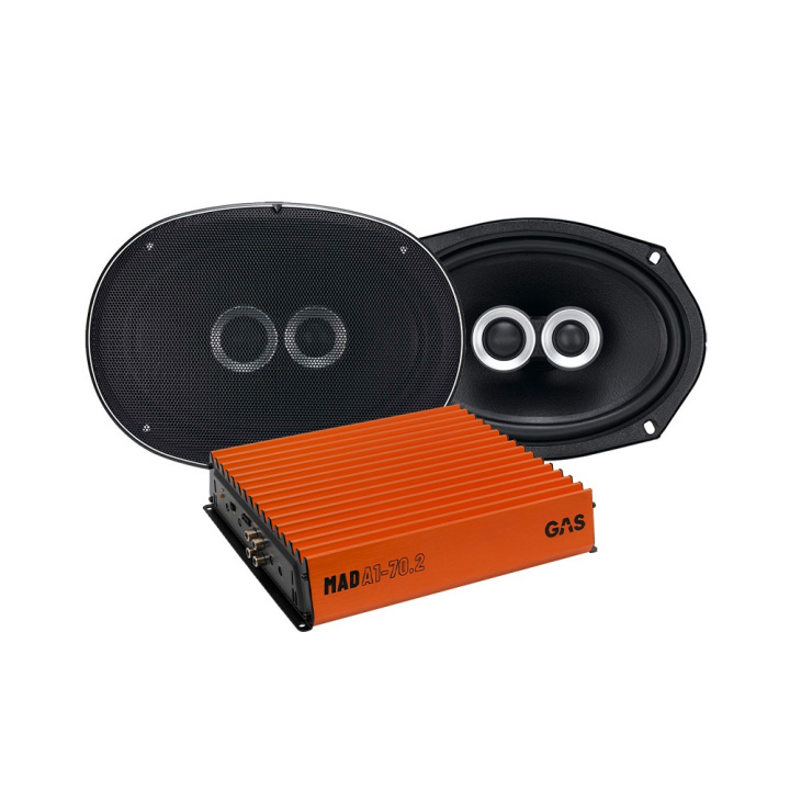GAS Silver 6x9tum & MAD A1-70.2, högtalarpaket i gruppen Paketerbjudanden / Högtalarpaket hos CD Bilradio (SETGS69PKT3)