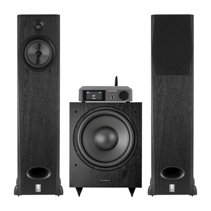 Dynavoice CA802BT & System One H16B 2.1 stereopaket, svart i gruppen Hemmaljud / Högtalare / Högtalarpaket hos CD Bilradio (SETH16BPKT5)