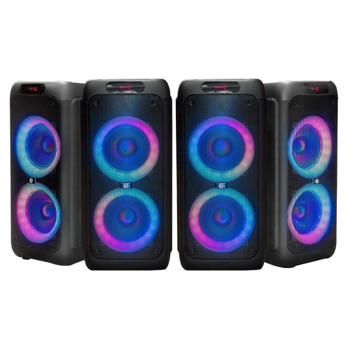 4-pack Arcsound HAZE (gen.2), partyhögtalare med trådlös mikrofon och Bluetooth i gruppen Hemmaljud / Högtalare / Partyhögtalare hos CD Bilradio (SETHAZEX4)