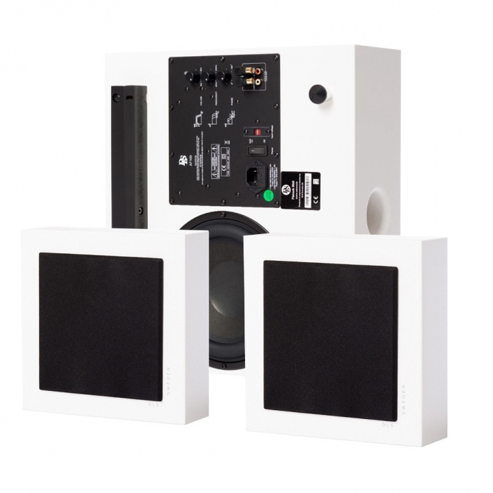 DLS Flatbox Mini On-Wall 2.1 högtalarpaket, vit i gruppen Hemmaljud / Högtalare / Högtalarpaket hos CD Bilradio (SETHFB24249PKT1)