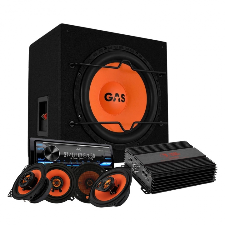 GAS MAD B1-112 helhetspaket med JVC KD-X382BT och MAD X1-högtalare i gruppen Paketerbjudanden / Helhetspaket hos CD Bilradio (SETMADB1112PKT6)