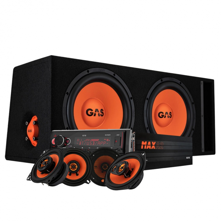 GAS MAD B2-212 med slutsteg, MAX M140-BTX & MAD X1-högtalare, helhetspaket i gruppen Kampanjer / Lönefest hos CD Bilradio (SETMADB2212PKT10)