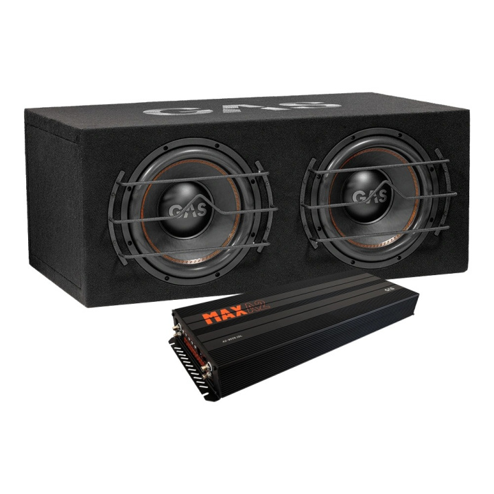 GAS MAX B1-212 med A2-2500.1DL, baspaket i gruppen Paketerbjudanden / Baspaket hos CD Bilradio (SETMAXB1212PKT2)