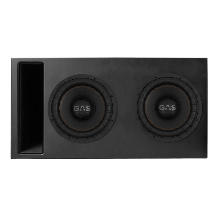 Portad 2x12 tums Comp-låda med 2st GAS MAX S2-12D1 i gruppen Baslådor / Dubbellådor hos CD Bilradio (SETMAXS212D1PKT10)