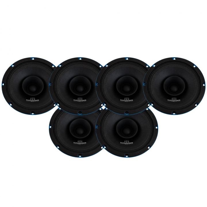 6-pack Hammer Tech Omni Class OCF200, 8 tums mellanregister i gruppen Paketerbjudanden / SPL Högtalarpaket hos CD Bilradio (SETOCF8PKT2)