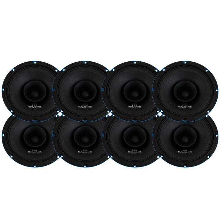 8-pack Hammer Tech Omni Class OCF200, 8 tums mellanregister i gruppen Paketerbjudanden / SPL Högtalarpaket hos CD Bilradio (SETOCF8PKT3)