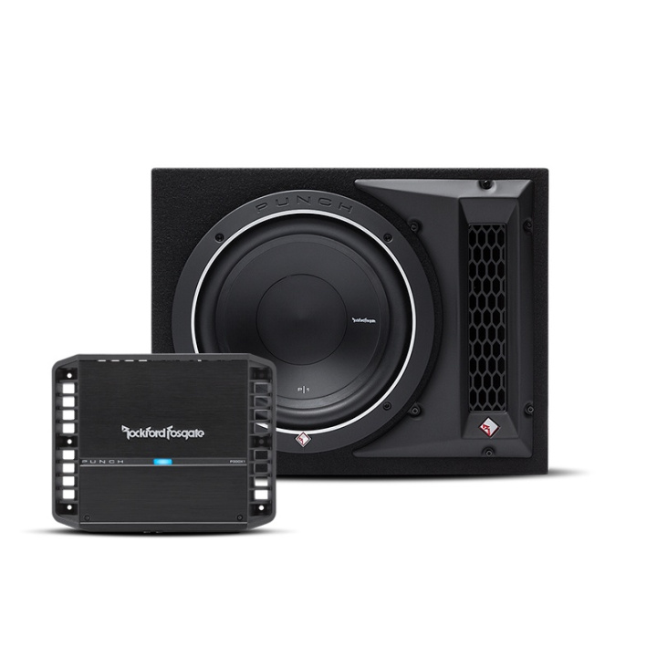 Rockford Fosgate P1-1X10 med Rockford P300X1 i gruppen hos CD Bilradio (SETP11X10P300X1)