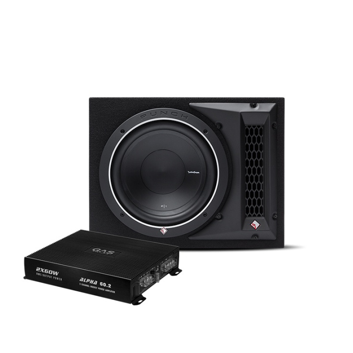 Rockford Fosgate P1-1X10 & GAS ALPHA 60.2 i gruppen hos CD Bilradio (SETP11X10PKT1)