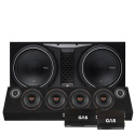 Rockford Fosgate P1-2x12 baspaket & PSB4645 raggarplanka med slutsteg