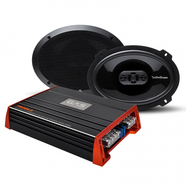 Rockford P1694 & GAS PRO 80.2 i gruppen Paketerbjudanden / Högtalarpaket hos CD Bilradio (SETP1694PRO802)