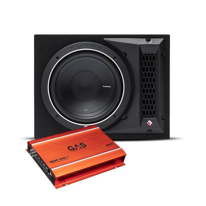ROCKFORD FOSGATE P1-1x12 med GAS BEAT 500.1 i gruppen Paketerbjudanden / Baspaket hos CD Bilradio (SETP32X12PKT3)