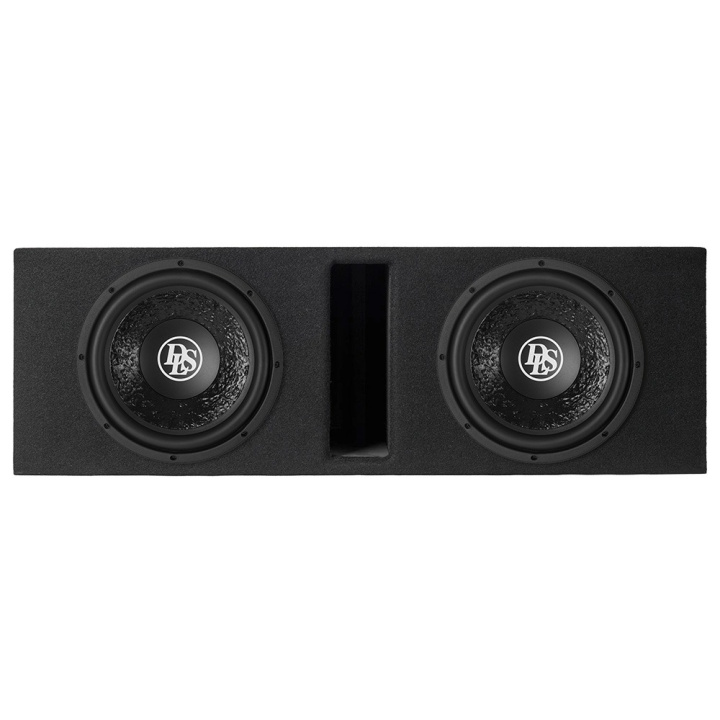 Portad 2x10 tum baslåda med 2st DLS PE10.D2 i gruppen Baslådor / Dubbellådor hos CD Bilradio (SETPE10D2PKT3)