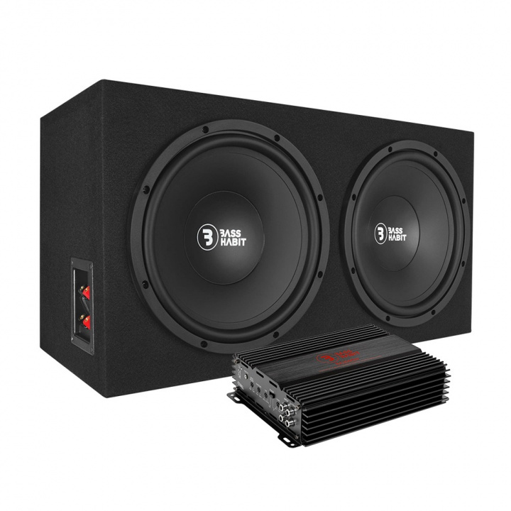 Bass Habit Play PL212 & Rebel RA2000W, baspaket i gruppen Paketerbjudanden / Baspaket hos CD Bilradio (SETPL212PKT8)