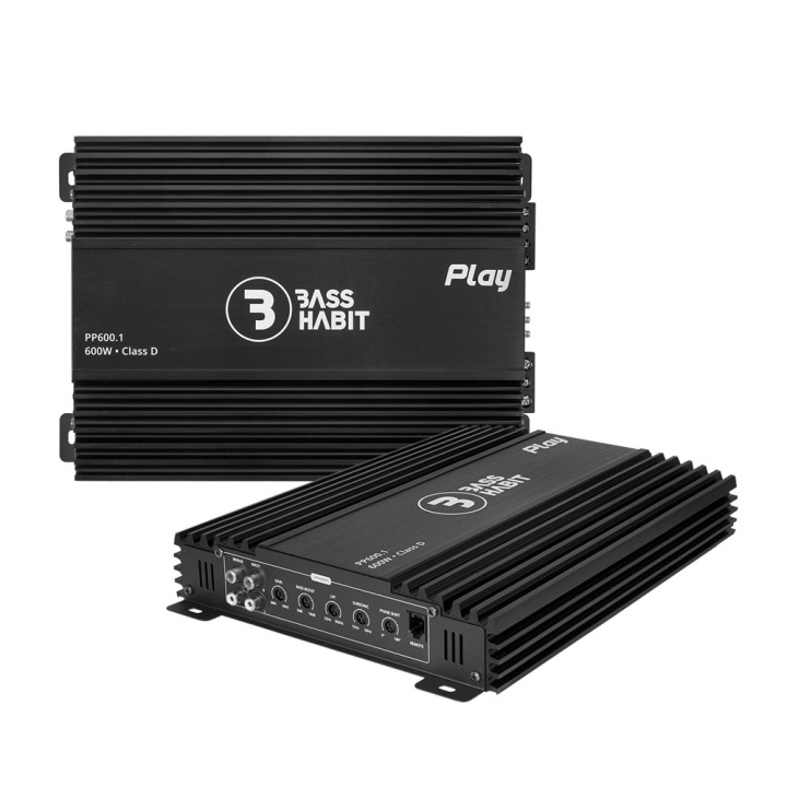 2-pack Bass Habit Play Power 600.1 (gen. 2), monoblock i gruppen Slutsteg / 1 kanals / Mono hos CD Bilradio (SETPP6001G2X2)