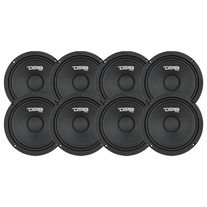 8-pack DS18 PRO-GM6.4, 6.5 tums midbas i gruppen Paketerbjudanden / SPL Högtalarpaket hos CD Bilradio (SETPROGM64X8)