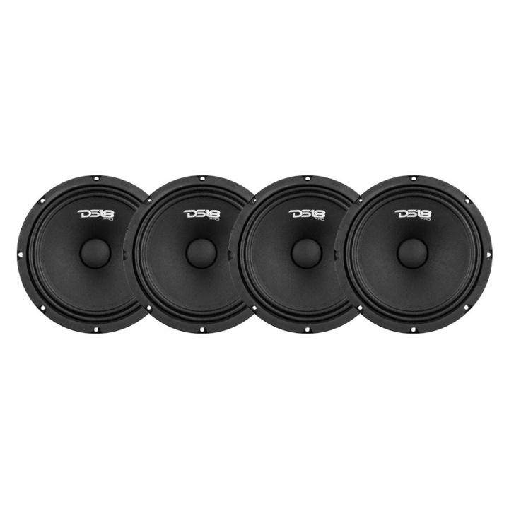 4-pack DS18 PRO-GM8.4, 8 tums midbas i gruppen Paketerbjudanden / SPL Högtalarpaket hos CD Bilradio (SETPROGM84X4)