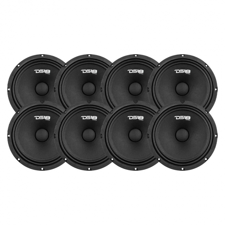 8-pack DS18 PRO-GM8.4, 8 tums midbas i gruppen Paketerbjudanden / SPL Högtalarpaket hos CD Bilradio (SETPROGM84X8)