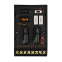 4-pack DS18 PRO-X6.4RGBCAP med PRO-TW1L, SPL-kit med RGB LED-belysning