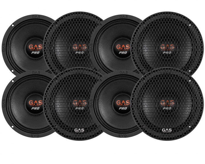 8-pack GAS PS3M64 PRO SPL Midbas 6.5 tum - 4 Ohm i gruppen Paketerbjudanden / SPL Högtalarpaket hos CD Bilradio (SETPS3M64X8)