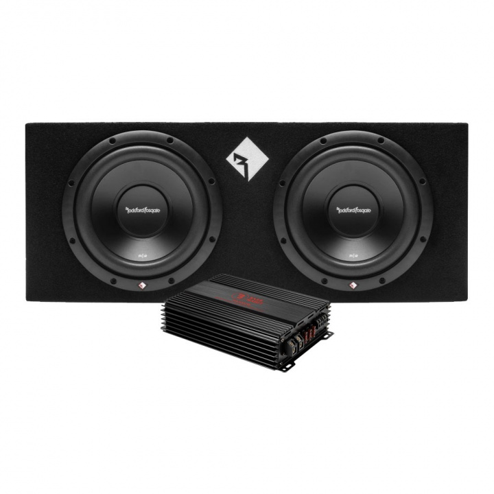 Rockford Fosgate R2-2X10 och Bass Habit RA2000W, baspaket i gruppen Kampanjer / Black Friday Tjuvstart! hos CD Bilradio (SETR22X10PKT2)