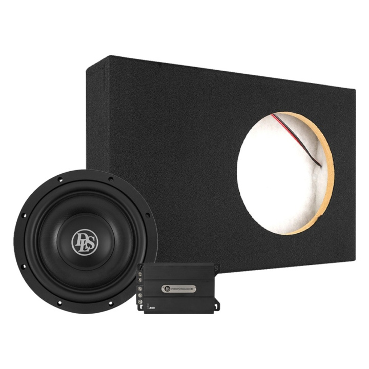 DLS RCS10.D2 i låda med PS1.500, slimmat baspaket i gruppen Paketerbjudanden / Baspaket hos CD Bilradio (SETRCS10D2PKT4)