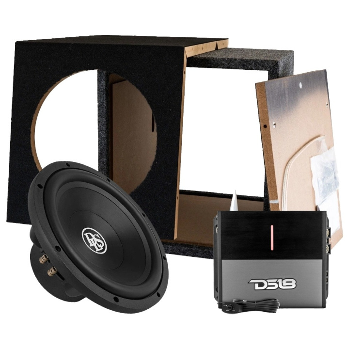 DLS Reference RCW12.D2 baslåda i byggsats med slutsteg i gruppen Paketerbjudanden / Baspaket hos CD Bilradio (SETRCW12D2PKT15)