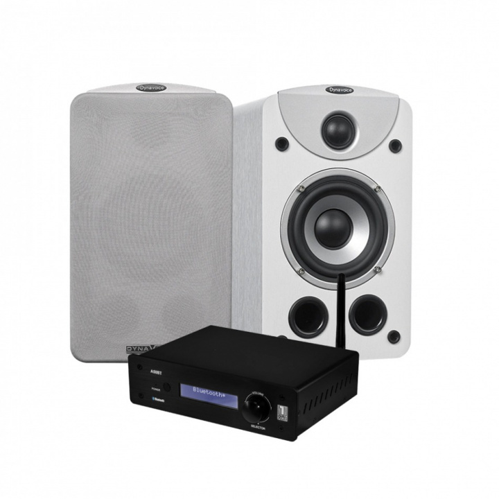 System One A50BT & Dynavoice Magic S-4, stereopaket. Välj svart eller vit. i gruppen Hemmaljud / Stereopaket hos CD Bilradio (SETS4EXPKT9)