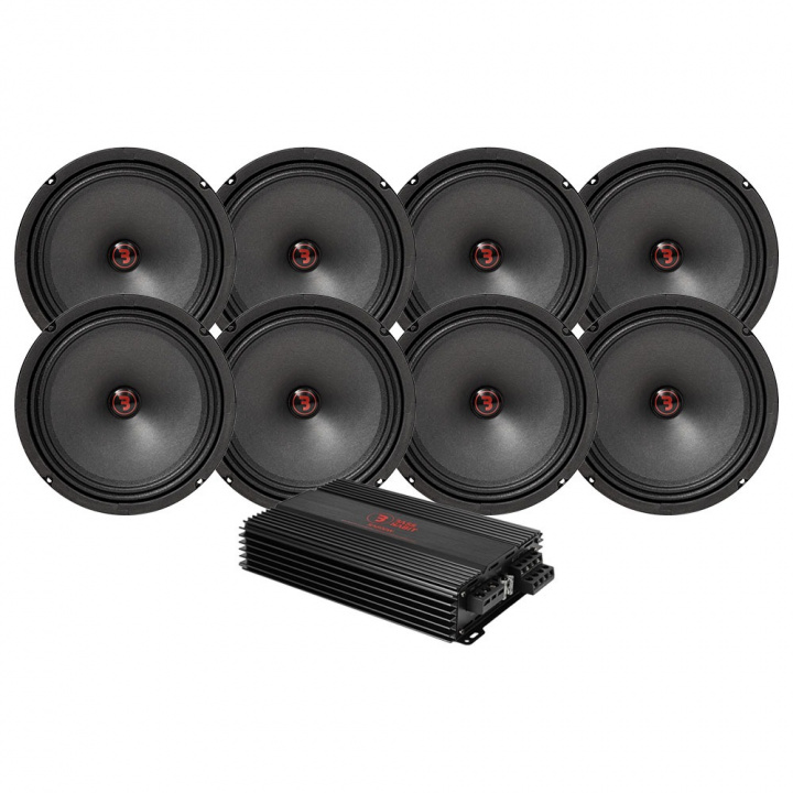 8-pack Bass Habit Rebel SR200M med RA800W, large i gruppen Kampanjer / Lönefest hos CD Bilradio (SETSR200PKT2)