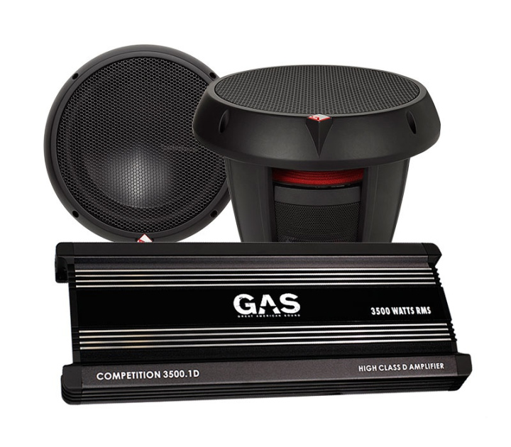 2st Rockford Fosgate T0D210 & GAS Competition 3500.1D i gruppen Paketerbjudanden / Baspaket hos CD Bilradio (SETT0D210COMP35001D)