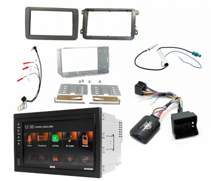 Installationskit Volkswagen 2-DIN & GAS MAX MV240-BT i gruppen Modellanpassat / Volkswagen / Touran / 2003-2006 (1T) hos CD Bilradio (SETVWPKT2)