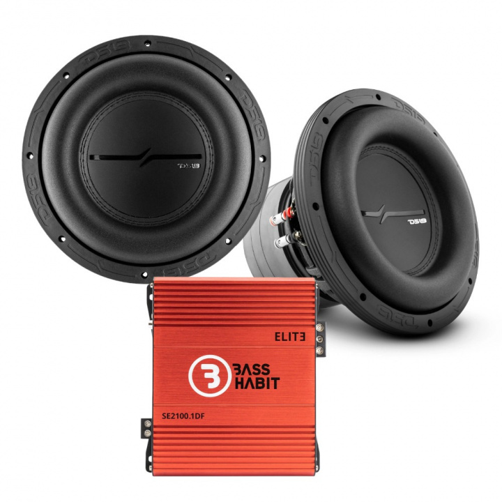 2-pack DS18 ZXI10.4D & Bass Habit SPL ELITE 2100.1D, baspaket i gruppen Paketerbjudanden / Baspaket hos CD Bilradio (SETZXI104DPKT1)